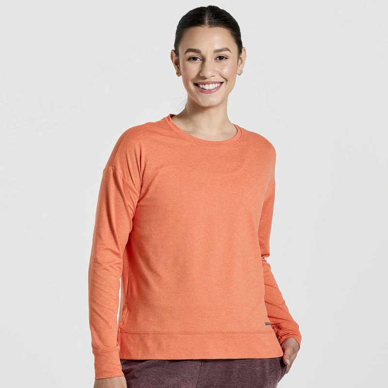 Orange Saucony Sunday Layer Women\'s Tops | Malaysia S41032-K74