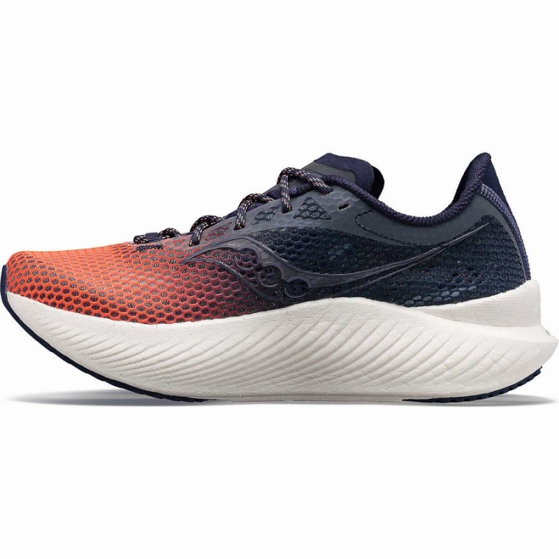 Orange / Navy Saucony VIZIPRO Endorphin Pro 3 Women's Running Shoes | Malaysia S29768-Q34