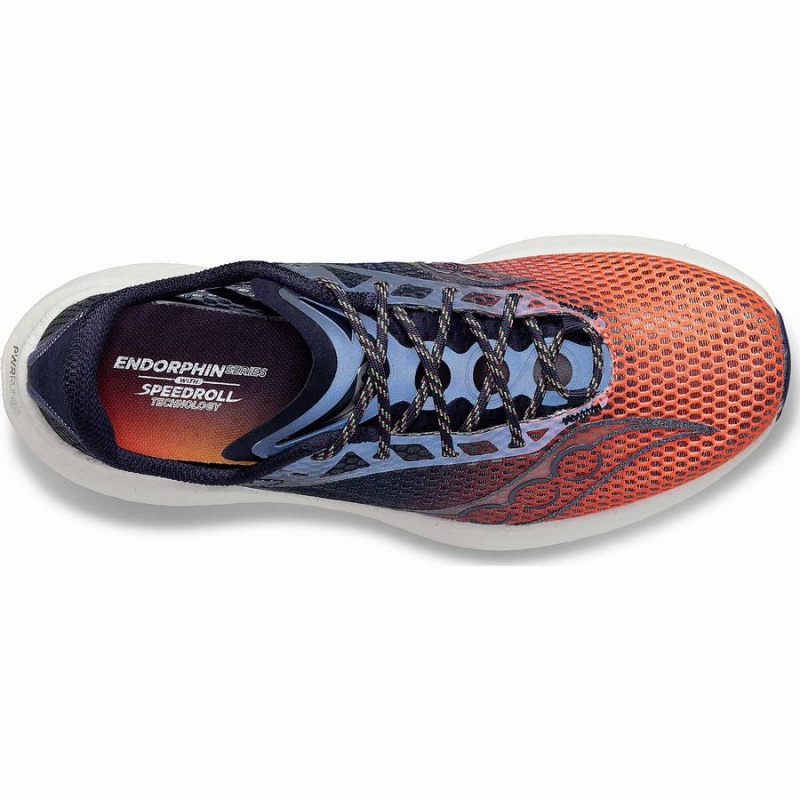 Orange / Navy Saucony VIZIPRO Endorphin Pro 3 Women's Running Shoes | Malaysia S29768-Q34