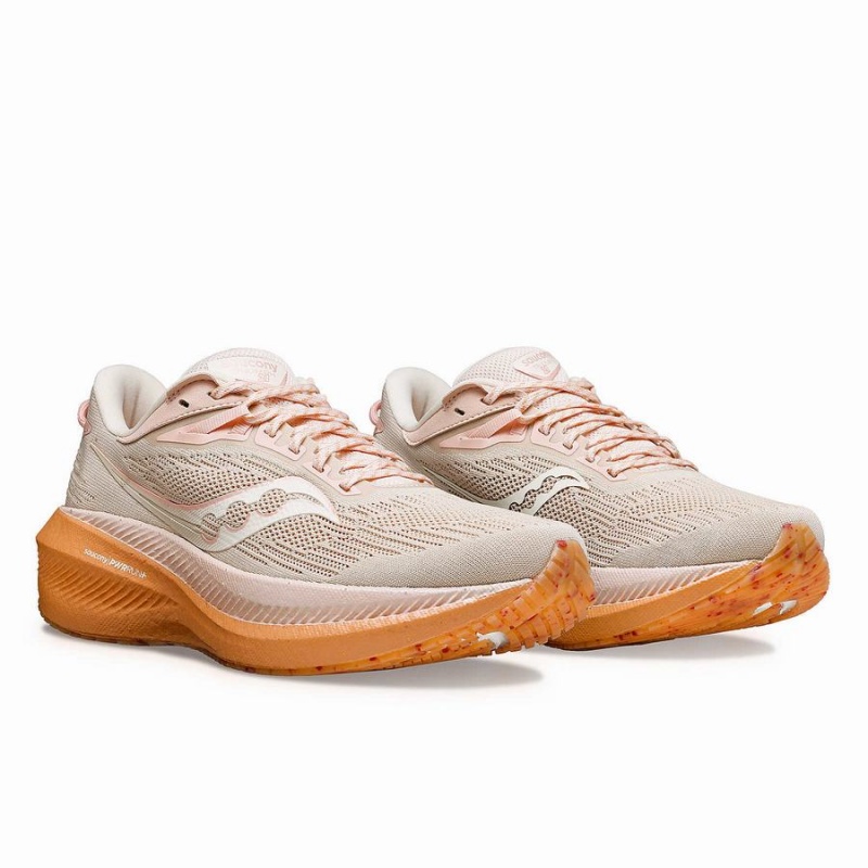 Pink Saucony Galentine's Day Triumph 21 Women's Walking Shoes | Malaysia S53219-N61