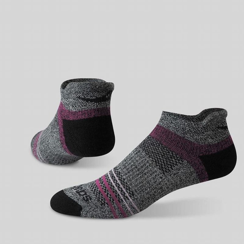 Pink Saucony Inferno Merino Wool Blend No Show 3-Pack Women's Socks | Malaysia S49312-T18