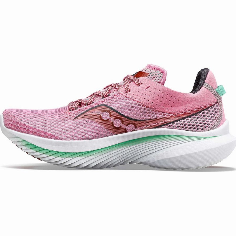 Pink / Green Saucony Kinvara 14 Women's Running Shoes | Malaysia S35612-M97