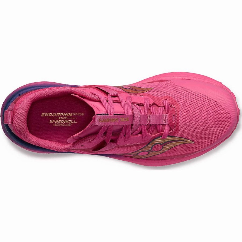 Pink / Navy Saucony Endorphin Edge Men's Running Shoes | Malaysia S89605-F93