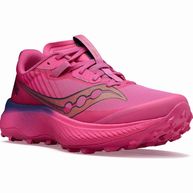 Pink / Navy Saucony Endorphin Edge Men's Running Shoes | Malaysia S89605-F93