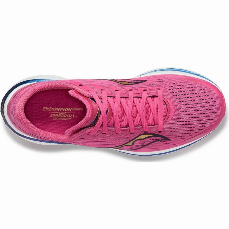 Pink / Navy Saucony Endorphin Speed 3 Men's Running Shoes | Malaysia S17684-U73