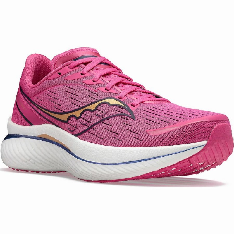 Pink / Navy Saucony Endorphin Speed 3 Men's Running Shoes | Malaysia S17684-U73