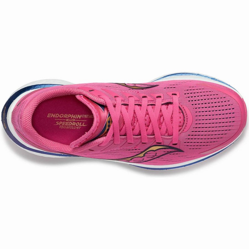 Pink / Navy Saucony Endorphin Speed 3 Women's Running Shoes | Malaysia S97834-M43