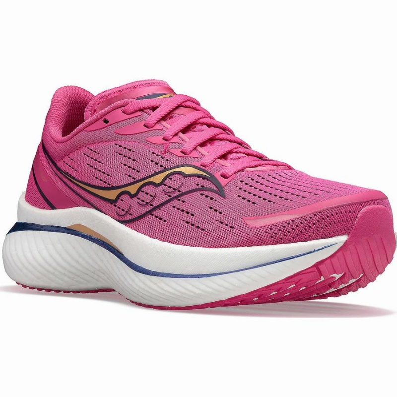 Pink / Navy Saucony Endorphin Speed 3 Women's Running Shoes | Malaysia S97834-M43