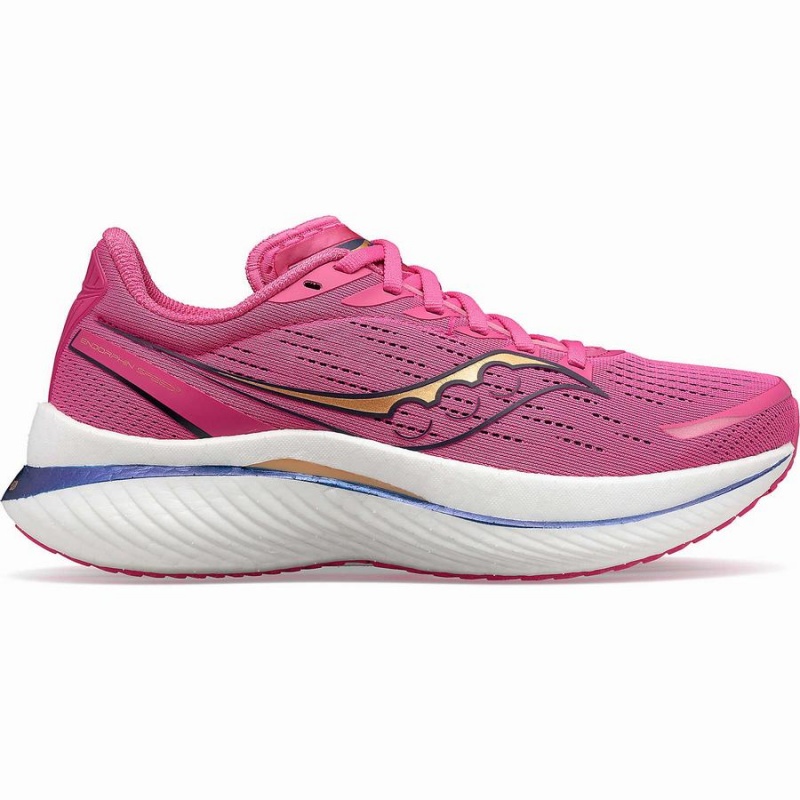 Pink / Navy Saucony Endorphin Speed 3 Women\'s Running Shoes | Malaysia S97834-M43