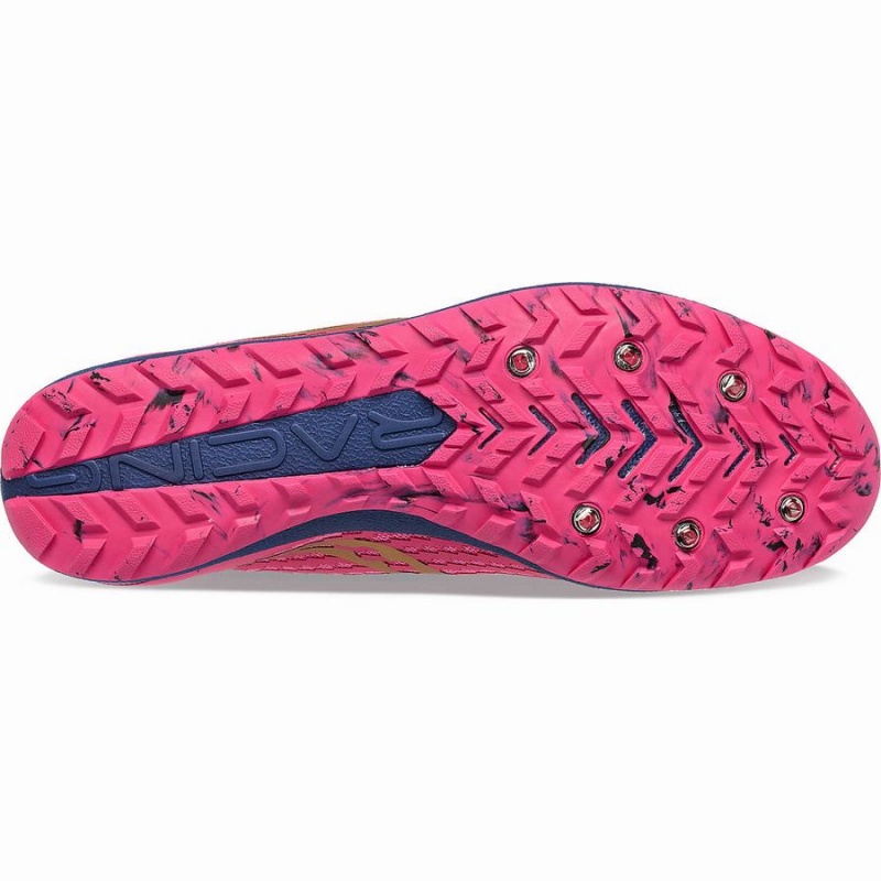 Pink / Navy Saucony Havok XC 3 Spike Women's Track Spikes | Malaysia S53678-X35