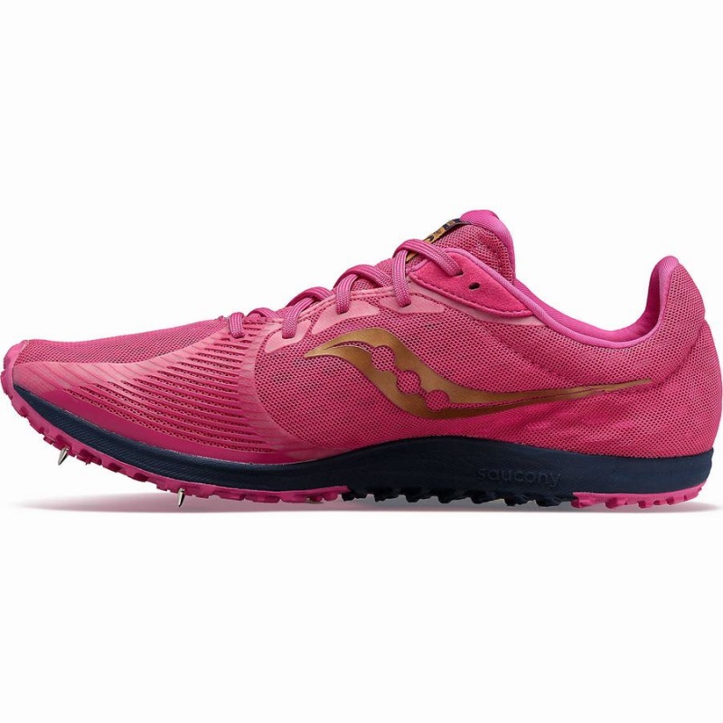 Pink / Navy Saucony Kilkenny XC9 Spike Men's Track Spikes | Malaysia S39287-M84