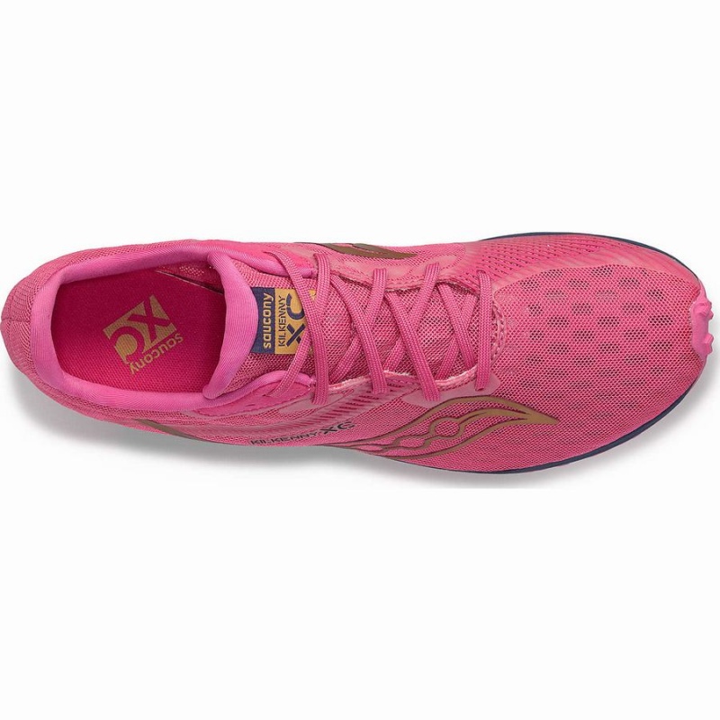 Pink / Navy Saucony Kilkenny XC9 Spike Men's Track Spikes | Malaysia S39287-M84