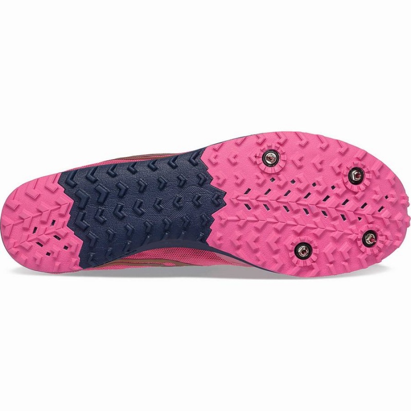 Pink / Navy Saucony Kilkenny XC9 Spike Men's Track Spikes | Malaysia S39287-M84