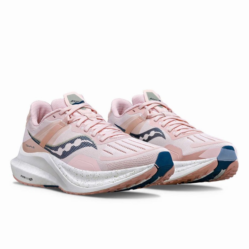 Pink / Navy Saucony Tempus Women's Running Shoes | Malaysia S52708-Y74