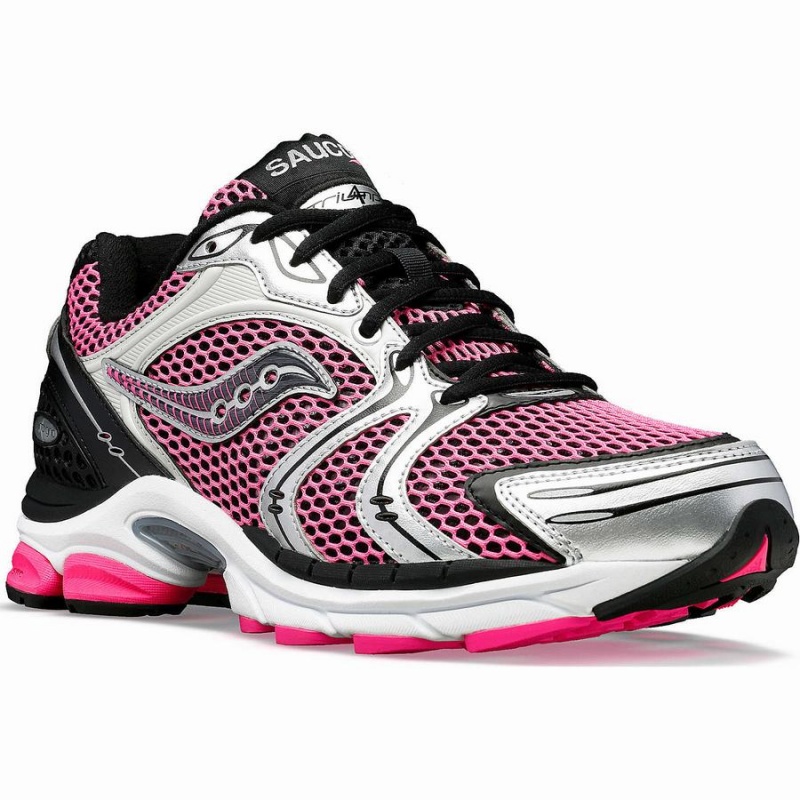 Pink / Silver Saucony ProGrid Triumph 4 Women's Sneakers | Malaysia S07948-P91