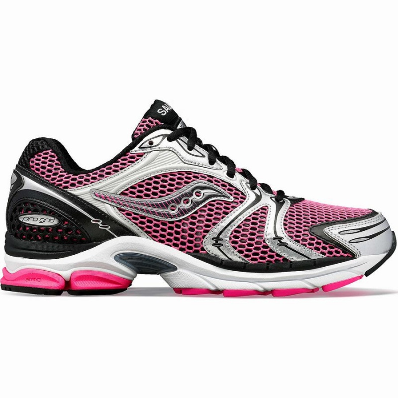 Pink / Silver Saucony ProGrid Triumph 4 Women\'s Sneakers | Malaysia S07948-P91