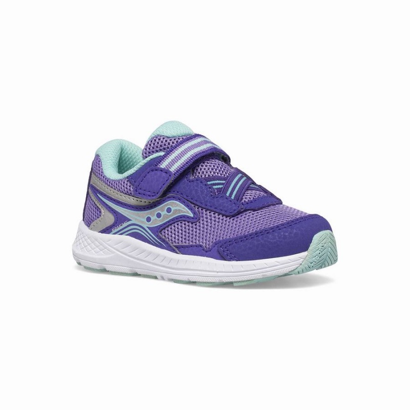 Purple Saucony Ride 10 Jr. Sneaker Kids' Running Shoes | Malaysia S06893-D32