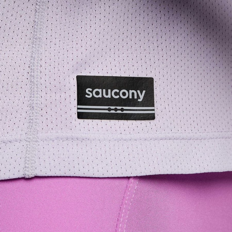 Purple Saucony Stopwatch Long Sleeve Women's T Shirts | Malaysia S46259-D40