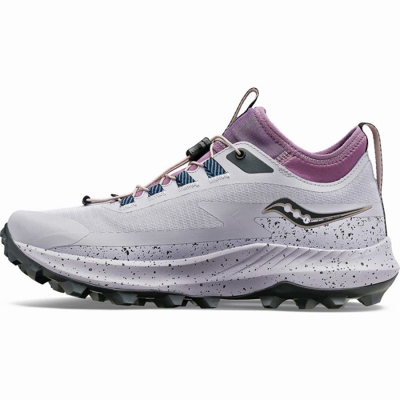 Purple / Grey Saucony Peregrine 13 ST Women's Trail Running Shoes | Malaysia S81307-H03