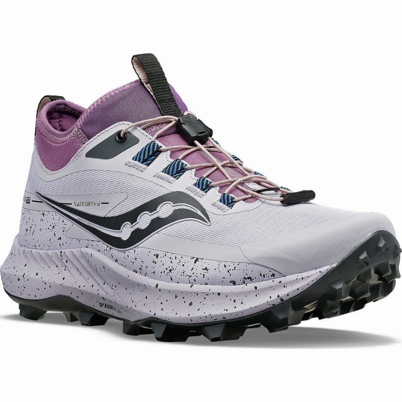 Purple / Grey Saucony Peregrine 13 ST Women's Trail Running Shoes | Malaysia S81307-H03