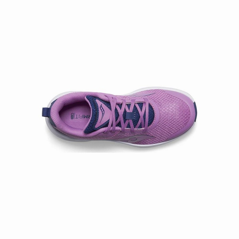 Purple / Indigo Saucony Kinvara 14 Sneaker Kids' Running Shoes | Malaysia S82491-Q93