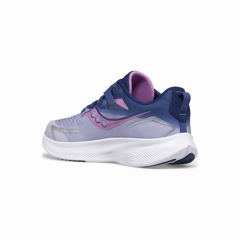 Purple / Indigo Saucony Ride 15 Sneaker Kids' Running Shoes | Malaysia S21768-C21