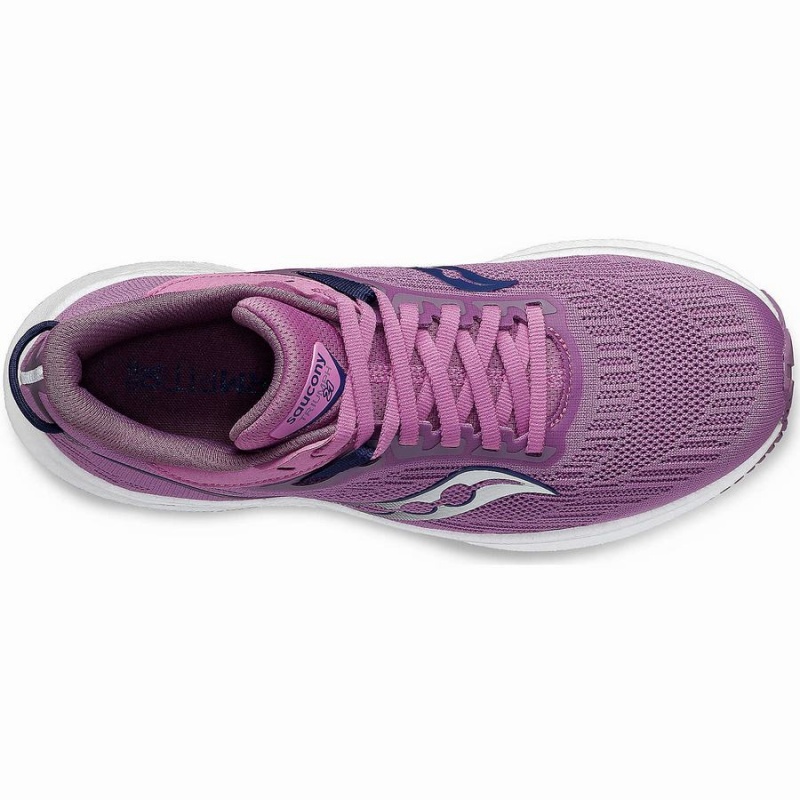 Purple / Indigo Saucony Triumph 21 Women's Running Shoes | Malaysia S51046-G65