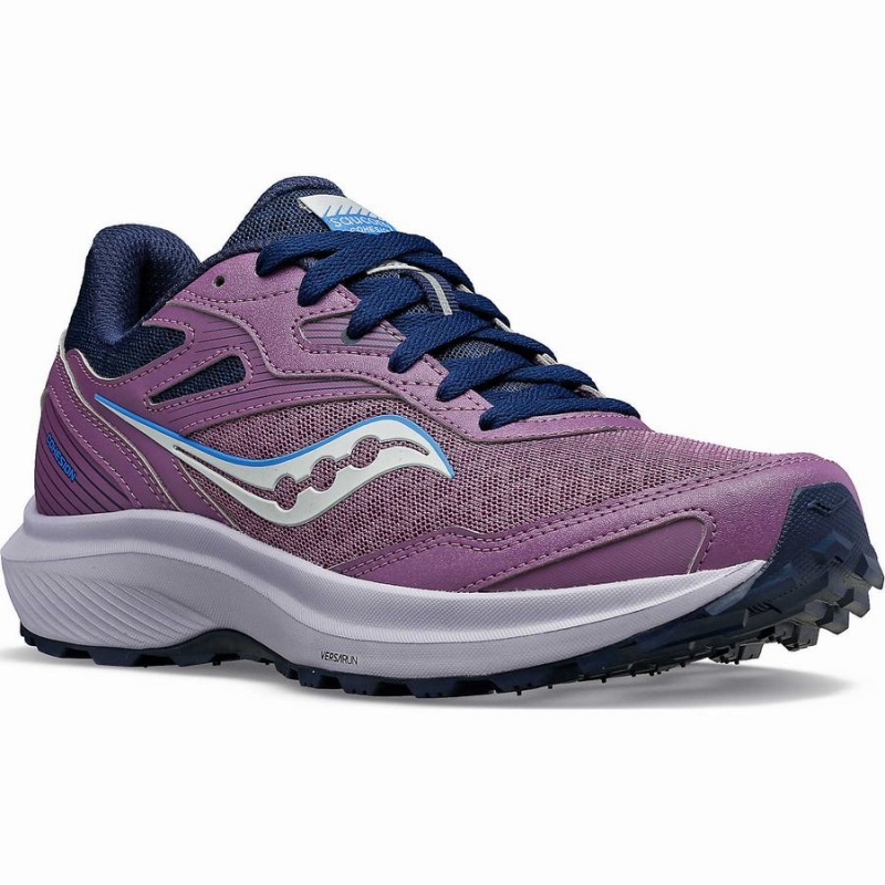 Purple / Navy Saucony Cohesion TR16 Women's Trail Running Shoes | Malaysia S12035-X10