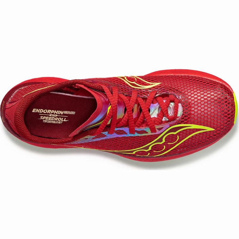 Red Saucony Endorphin Pro 3 Men's Running Shoes | Malaysia S47038-L59