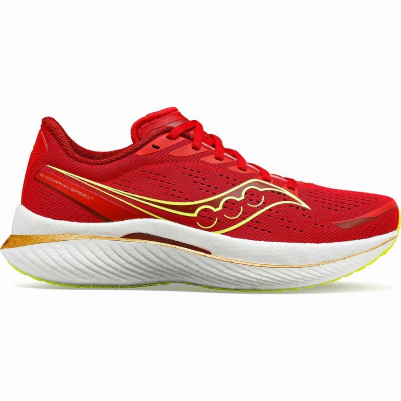 Red Saucony Endorphin Speed 3 Men\'s Running Shoes | Malaysia S56074-E07