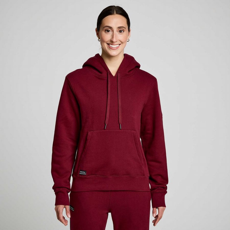 Red Saucony Recovery Hoody Men's Hoodie | Malaysia S97851-G40