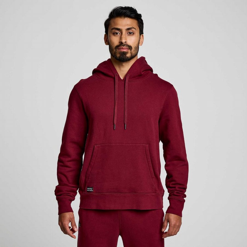 Red Saucony Recovery Hoody Men's Hoodie | Malaysia S97851-G40