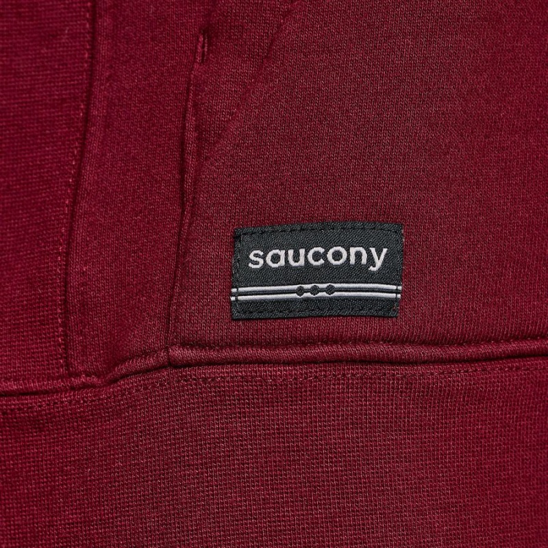 Red Saucony Recovery Hoody Men's Hoodie | Malaysia S97851-G40