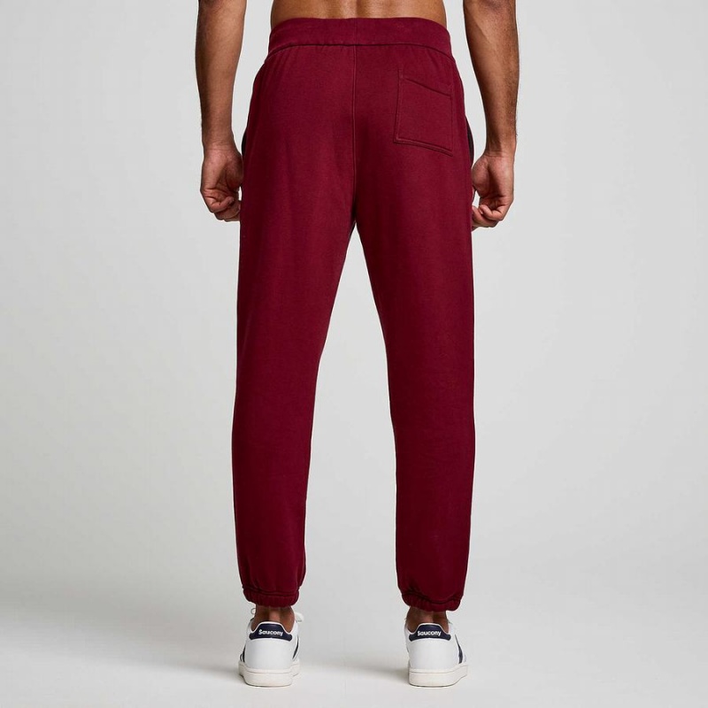 Red Saucony Recovery Men's Sweatpants | Malaysia S10842-B80