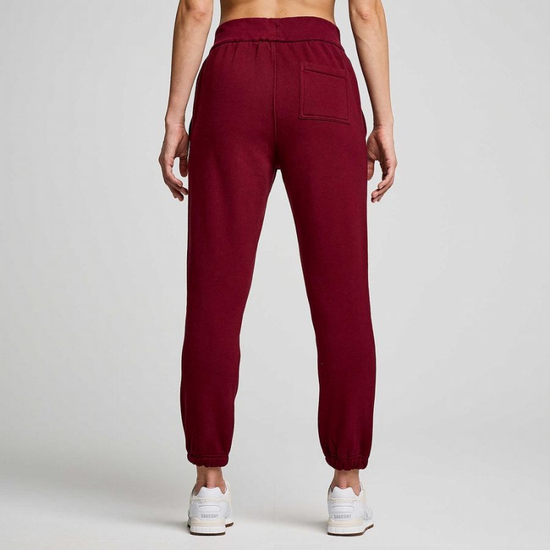 Red Saucony Recovery Women's Sweatpants | Malaysia S57138-X19