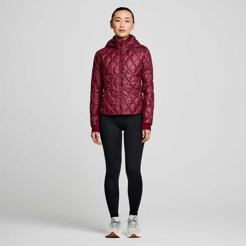 Red Saucony Solstice Oysterpuff Women's Jackets | Malaysia S10869-F27