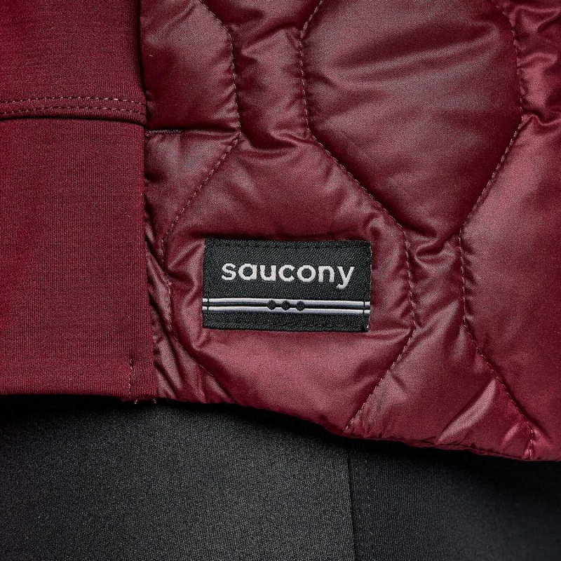 Red Saucony Solstice Oysterpuff Women's Jackets | Malaysia S10869-F27