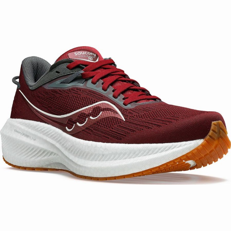 Red Saucony Triumph 21 Men's Running Shoes | Malaysia S23108-A46