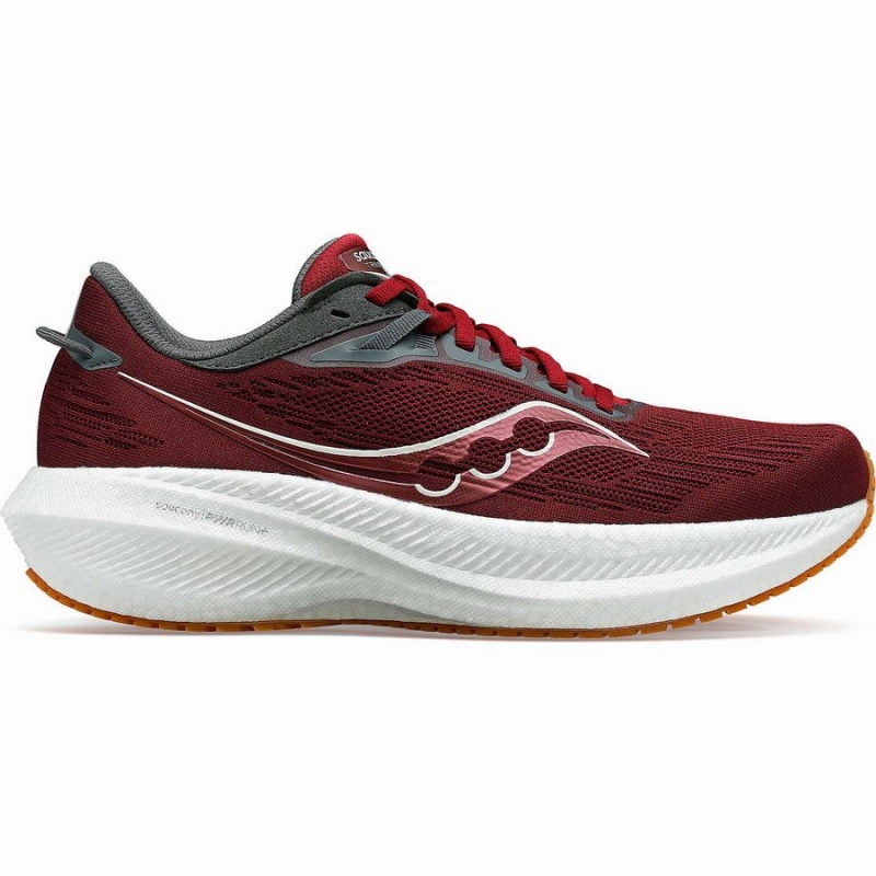 Red Saucony Triumph 21 Men\'s Running Shoes | Malaysia S23108-A46