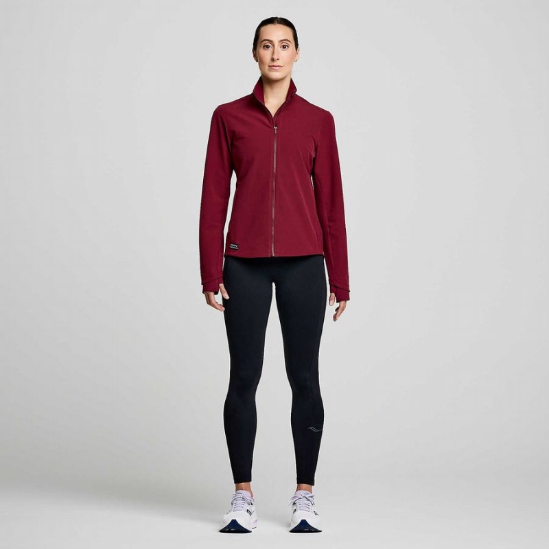 Red Saucony Triumph Women's Jackets | Malaysia S92768-K35