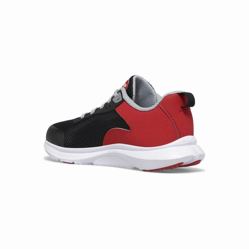 Red / Black Saucony Axon 3 Sneaker Kids' Running Shoes | Malaysia S51274-A96