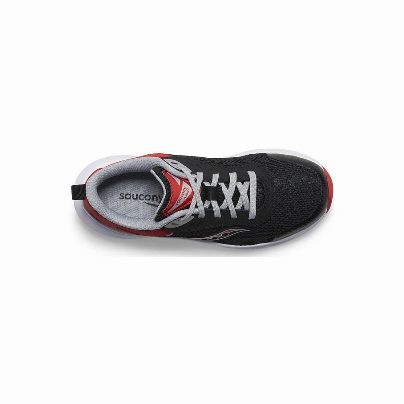 Red / Black Saucony Axon 3 Sneaker Kids' Running Shoes | Malaysia S51274-A96