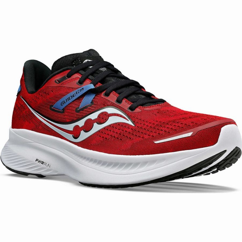 Red / Black Saucony Guide 16 Men's Running Shoes | Malaysia S91850-H39