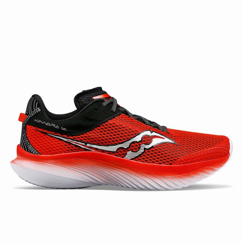 Red / Black Saucony Jay\'s Kinvara 14 Men\'s Running Shoes | Malaysia S53047-K12