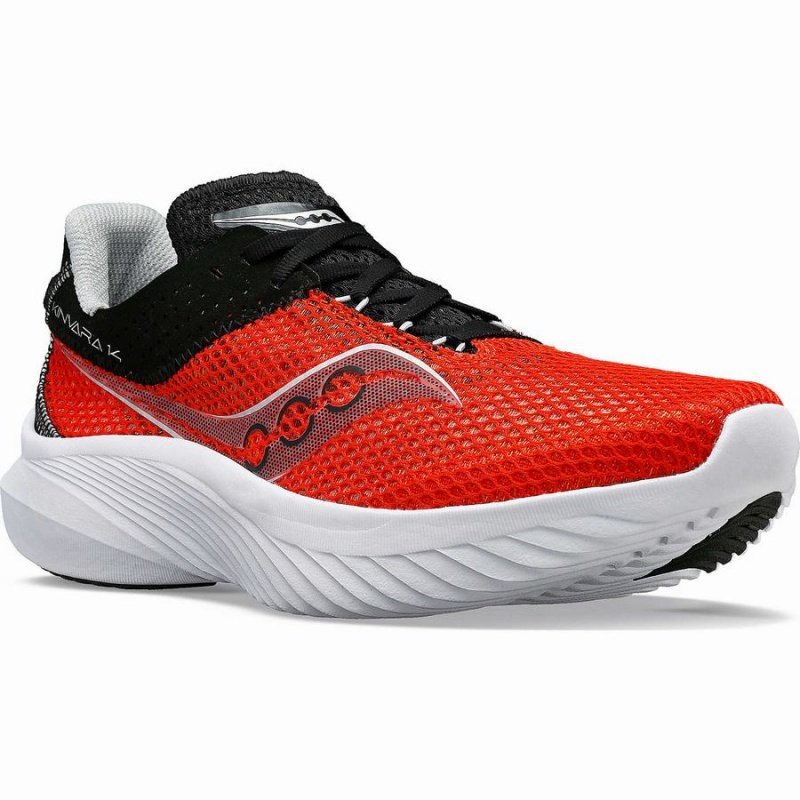 Red / Black Saucony Kinvara 14 Men's Running Shoes | Malaysia S65371-X73