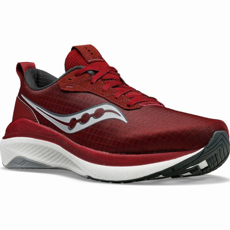 Red / Grey Saucony Freedom Crossport Men's Running Shoes | Malaysia S41025-P14