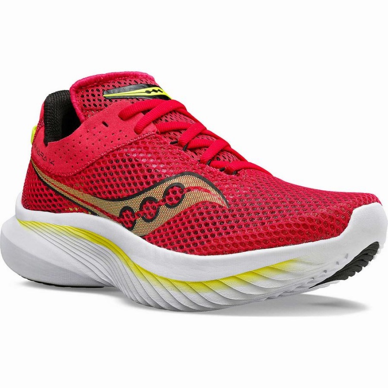 Red / Rose Saucony Kinvara 14 Women's Running Shoes | Malaysia S18309-N73