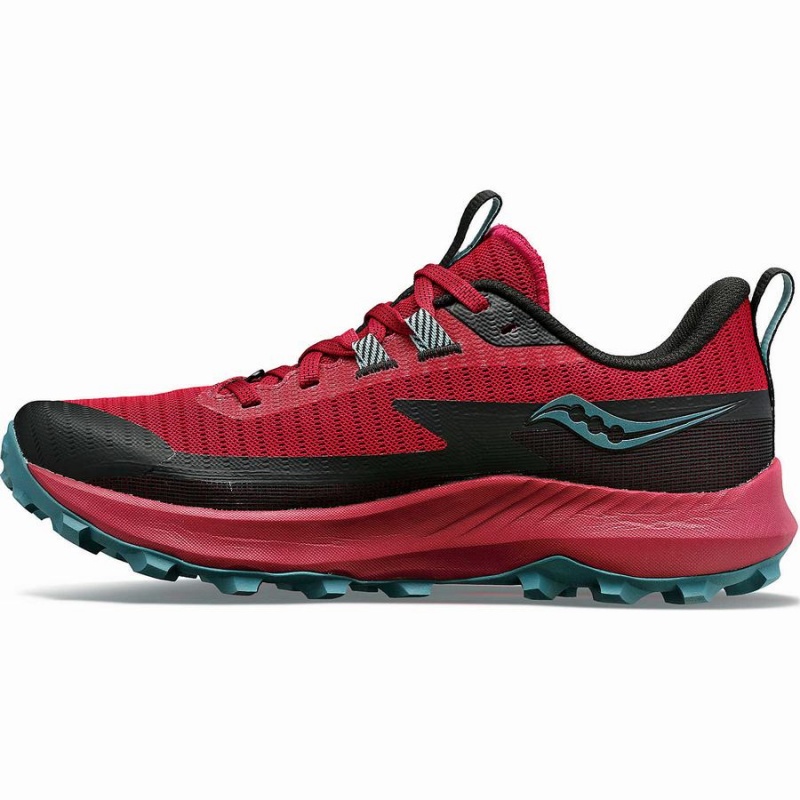 Red / Turquoise Saucony Peregrine 13 Women's Trail Running Shoes | Malaysia S37689-X70