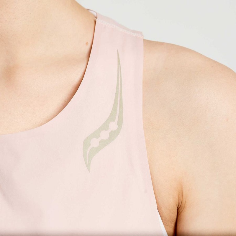 Rose Saucony Pinnacle Women's Tank Top | Malaysia S64203-Q79