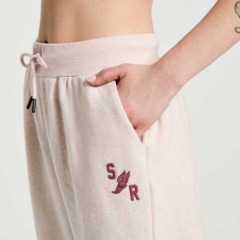 Rose Saucony Rested Women's Sweatpants | Malaysia S37546-E79